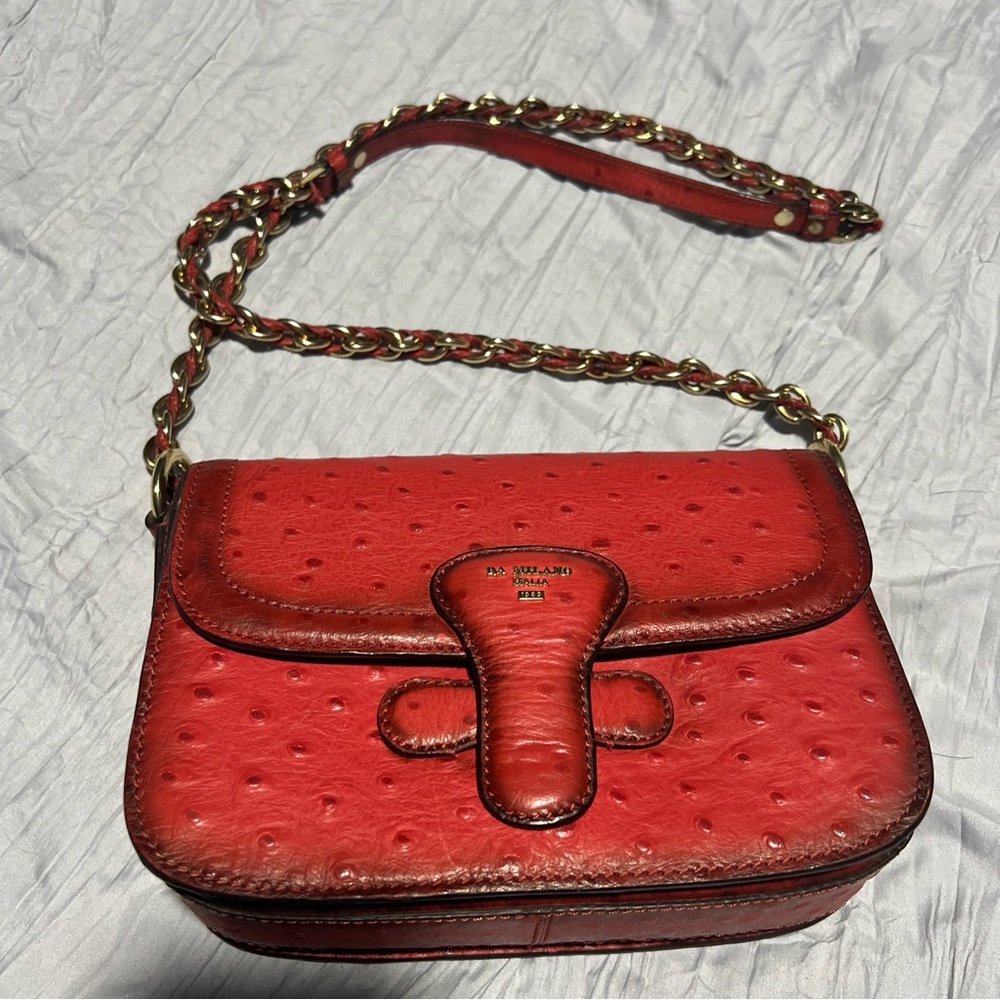DA Milano Italia Red Leather Purse